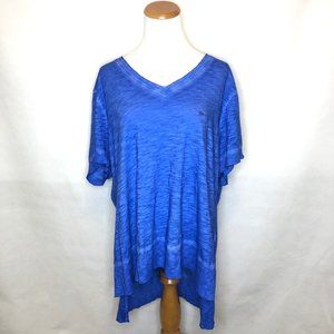 NWT Lane Bryant 22/24 Blue Burnout T-shirt